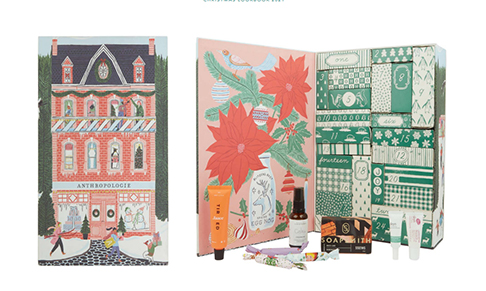 Anthropologie launches Beauty Advent Calendar in the UK 